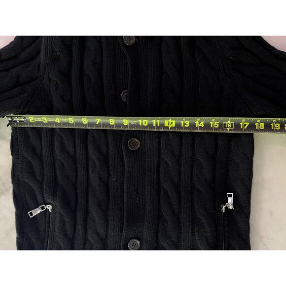 $3850 Brunello Cucinelli 100% Cashmere Chunky Navy Blue Cable Knit Unisex IT50 - Picture 10 of 12